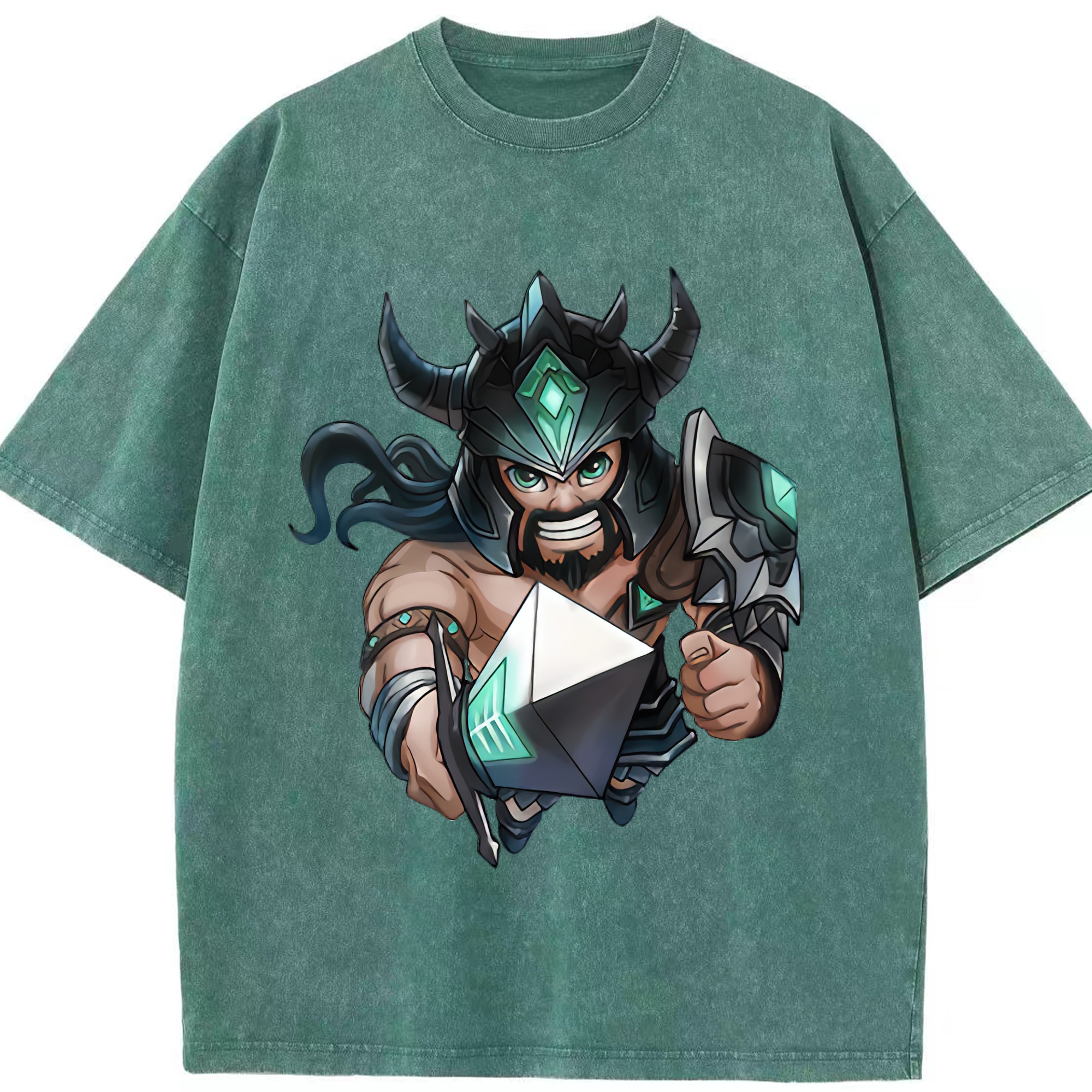 リーグ・オブ・レジェンド League of Legends LOL 綿100% ヴィンテージ風 半袖Tシャツ（フロントプリント）